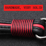 Leather Keychain Car Keyring Key Pendant Men Women Key Chain Metal Accessories