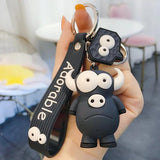 Cartoon Animal Key Chain PVC Elephant Cow Funny Toy Keychain