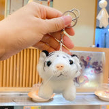 Simulation Tiger Pendant Zodiac Tiger Keychain Plush Doll Toy