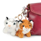 Simulation Tiger Pendant Zodiac Tiger Keychain Plush Doll Toy
