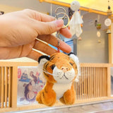 Simulation Tiger Pendant Zodiac Tiger Keychain Plush Doll Toy