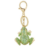 Crystal Frog Key Chain Couple Jewelry Bag Keyring Trinket Animal Pendant