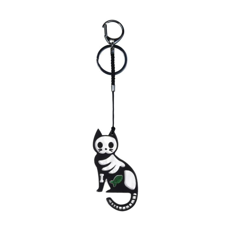 Acrylic All Saints' Cat Key Chain Animal Corsage Jewelry Accessories Women