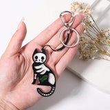 Acrylic All Saints' Cat Key Chain Animal Corsage Jewelry Accessories Women