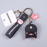 Pig Chrysanthemum Keychain Bag Pendant Couple Accessories