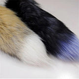 FATPIG Women's Fox Fur Tail Keychain Handbag Trinket Pendant