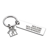 House Keychain Home Adventure Keychain Housewarming Gift Metal Key Chain