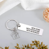 House Keychain Home Adventure Keychain Housewarming Gift Metal Key Chain