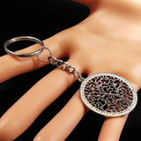 Tree of Life Crystal Stainless Steel Keychain for Women