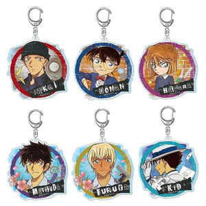 Detective Conan Keychain Shinichi Kudou Ran Mouri Acrylic Key Holder