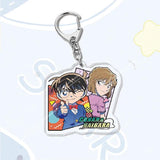 Detective Conan Keychain Shinichi Kudou Ran Mouri Acrylic Key Holder