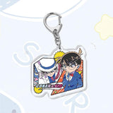 Detective Conan Keychain Shinichi Kudou Ran Mouri Acrylic Key Holder
