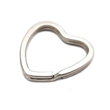 Heart Shape Metal DIY Keychain with Split Ring Key Holder