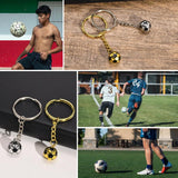 Soccer Football Key Chains, Stainless Steel Team Keyrings for Fans