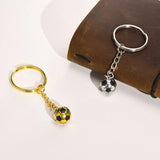 Soccer Football Key Chains, Stainless Steel Team Keyrings for Fans