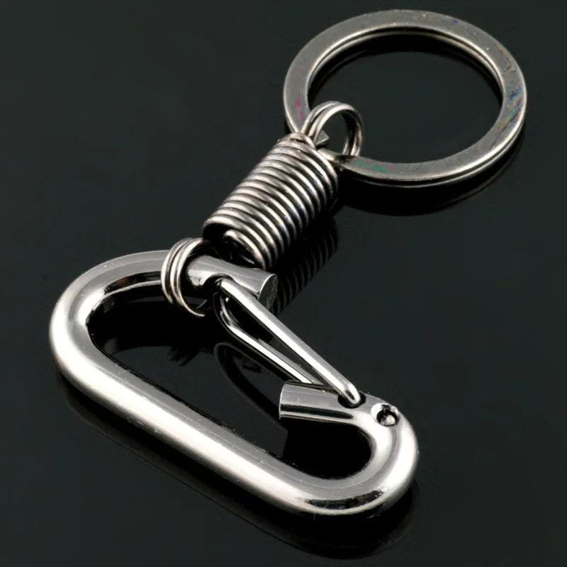 Carabiner Shape Keychain Climbing Hook Stainless Steel Man Gift