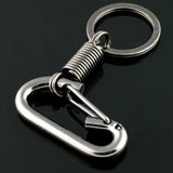 Carabiner Shape Keychain Climbing Hook Stainless Steel Man Gift