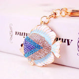 Tropical Fish Keychain Set Colorful Metal Pendant Sea Animal Bag Accessory