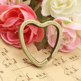 20pcs Heart Split Key Rings Keychain Strong Nickel-free K05032
