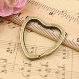 20pcs Heart Split Key Rings Keychain Strong Nickel-free K05032