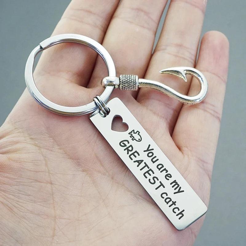 Funny Keychain - 'Greatest Catch Of My Life' Key Chain - Anniversary Proposal