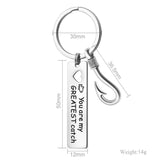 Funny Keychain - 'Greatest Catch Of My Life' Key Chain - Anniversary Proposal