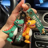 T-Rex Dinosaur Keychain Silicone Car Key Bag Pendant Jewelry