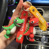 T-Rex Dinosaur Keychain Silicone Car Key Bag Pendant Jewelry