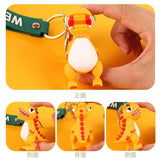 T-Rex Dinosaur Keychain Silicone Car Key Bag Pendant Jewelry