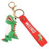 T-Rex Dinosaur Keychain Silicone Car Key Bag Pendant Jewelry