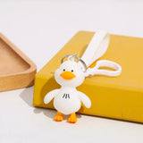 Yellow Duck Keychain Women Anime Bag Pendant Key Ring