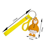 Yellow Duck Keychain Women Anime Bag Pendant Key Ring