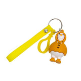 Yellow Duck Keychain Women Anime Bag Pendant Key Ring