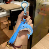 Dolphin Whale Keychain Car Handbag Pendant with Bell Toy