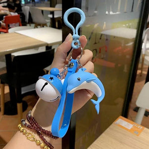 Dolphin Whale Keychain Car Handbag Pendant with Bell Toy