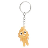 5pcs Spoof Poop Funny 3D Personality Keychain Pendant Jewelry Gift