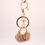 Crystal Handbag Shape Key Chain Women's Bag Accessories Metal Pendant Key Chain