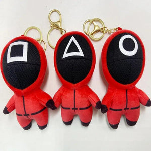 Red Soldier Doll Plush Keychain for Boys and Girls
