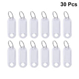 Plastic Key Tag Holder Blanks ID Fobs Tough Labels