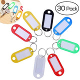Plastic Key Tag Holder Blanks ID Fobs Tough Labels