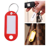 Plastic Key Tag Holder Blanks ID Fobs Tough Labels