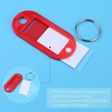 Plastic Key Tag Holder Blanks ID Fobs Tough Labels