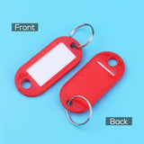 Plastic Key Tag Holder Blanks ID Fobs Tough Labels