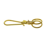 Brass Hook Keychain Clasp with Ring Bag Keyfob