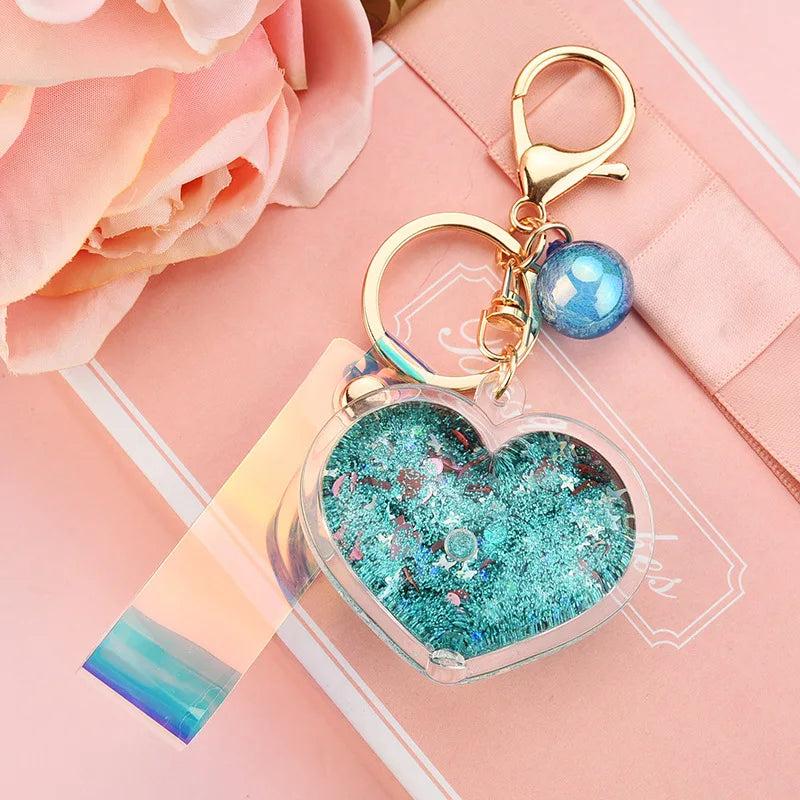 Cute Love Key Chain Car Key Ring for Women Bag Charm Accessories