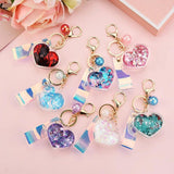 Cute Love Key Chain Car Key Ring for Women Bag Charm Accessories