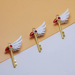CCS Magic Wand Keychain Pendant Anime Sakura Pendant Keyring Women