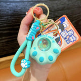 Cartoon Cat Paw Light Glowing Keychain Sunset Light Luminous Keychain