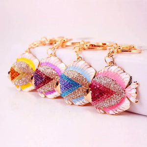 Tropical Fish Keychain Set Colorful Marine Animal Lady Bag Pendant