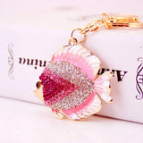 Tropical Fish Keychain Set Colorful Marine Animal Lady Bag Pendant